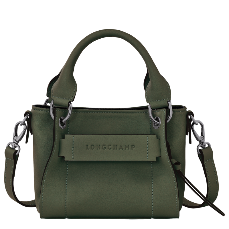 VIP【関税送料無料】希少 LONGCHAMP BEIGE GREEN PLIAGE L Le Pliage Original S Handbag Green - Recycled canvas